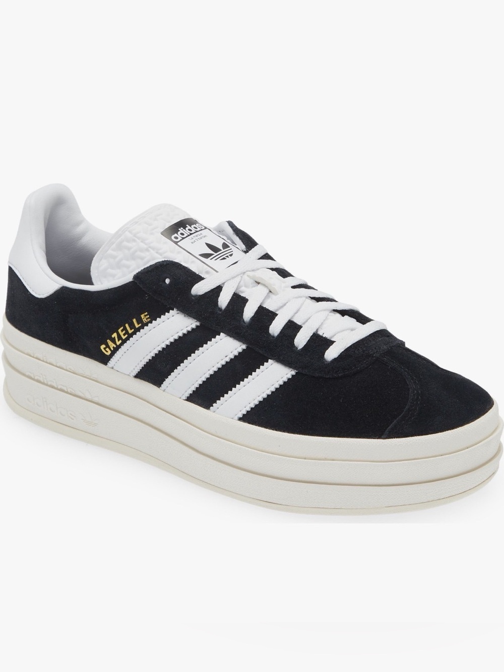 adidas Gazelle Women’s Black & White Suede Sneaker